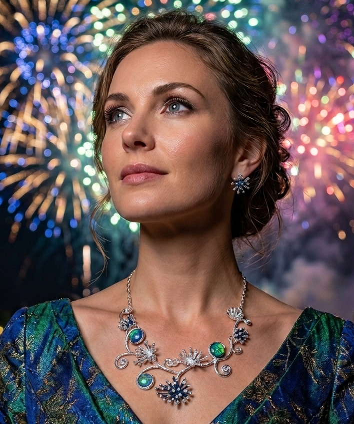 Firework Swirl Necklace