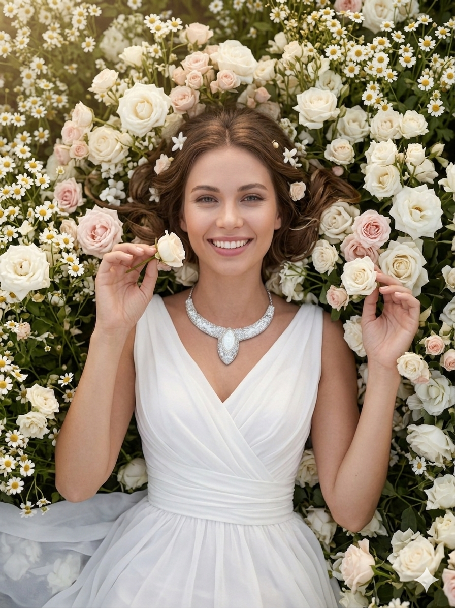 White Opal Collar Necklace