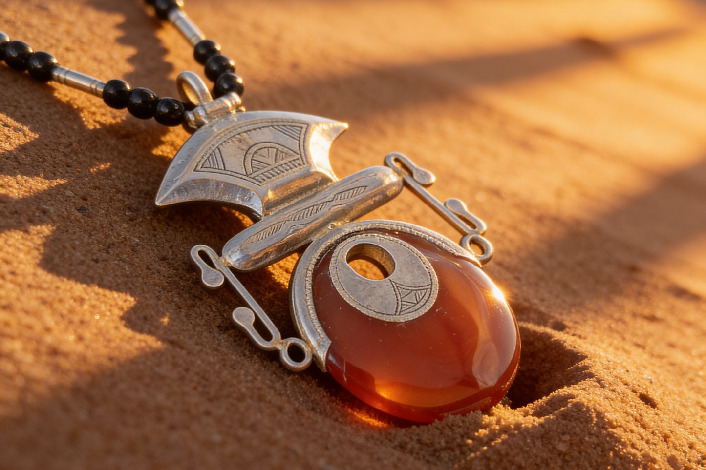 Tuareg Carnelian Neclace