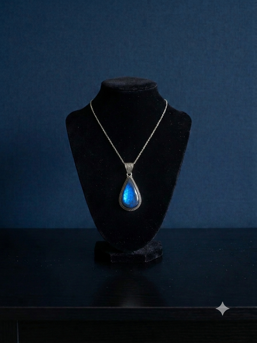 Labradorite Teardrop Pendant