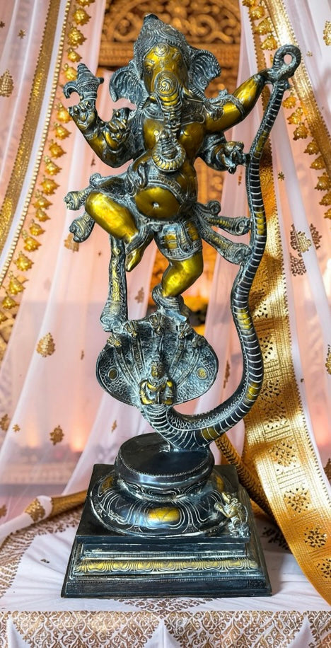 Dancing Ganesh with Sheshnag