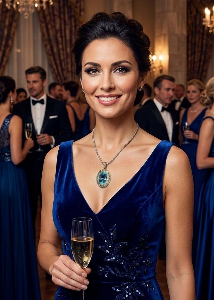 Filigree Swiss Blue Topaz