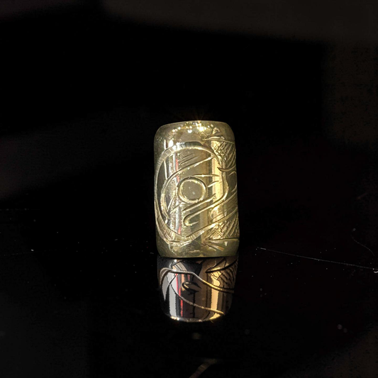 Large Raven spirit bead