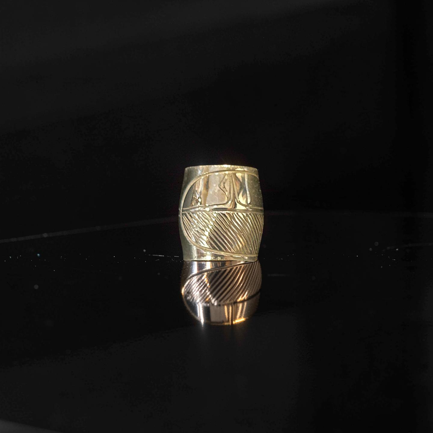 Small Feather spirit bead