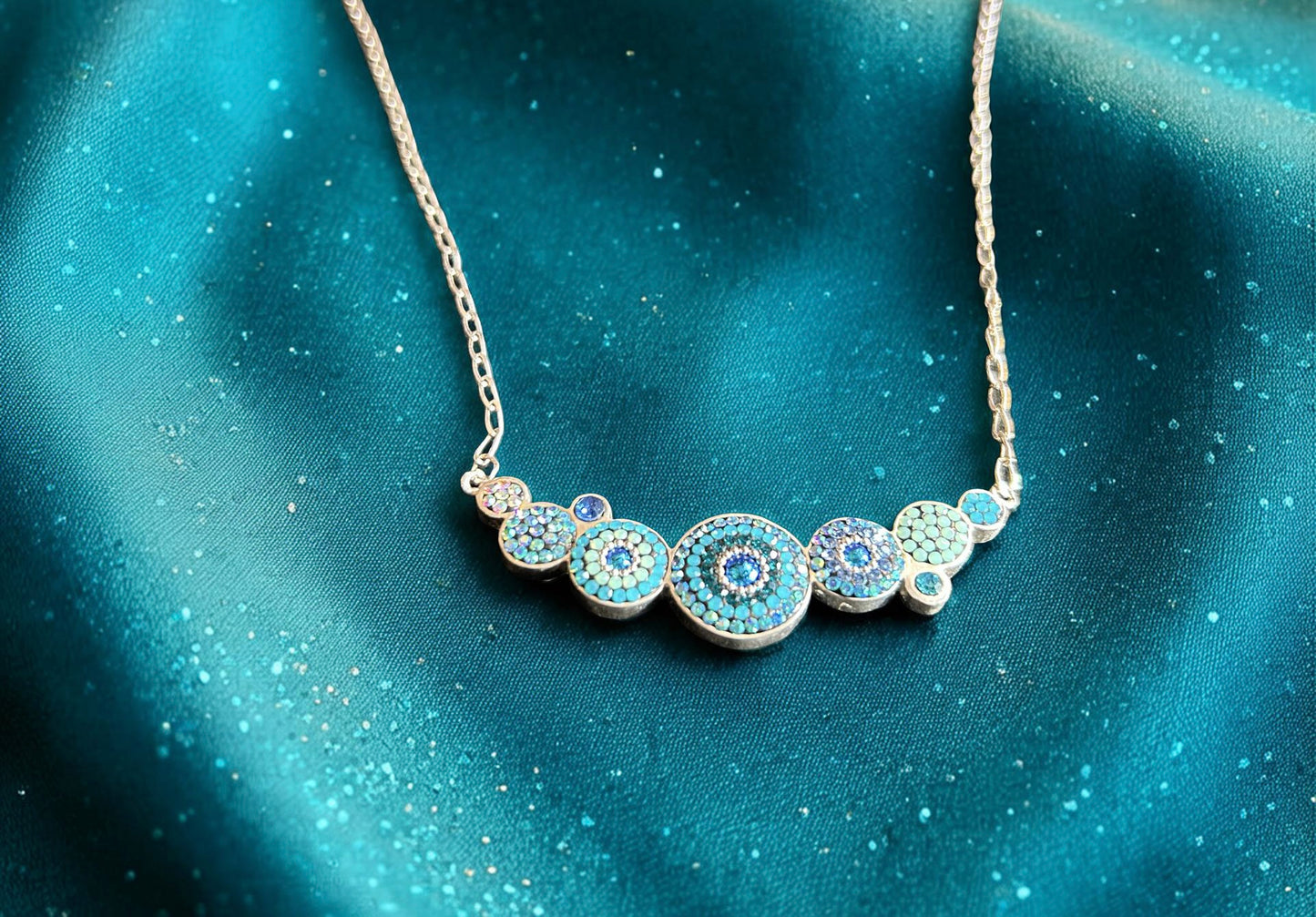 Mosaico Bubble Crystal Necklace