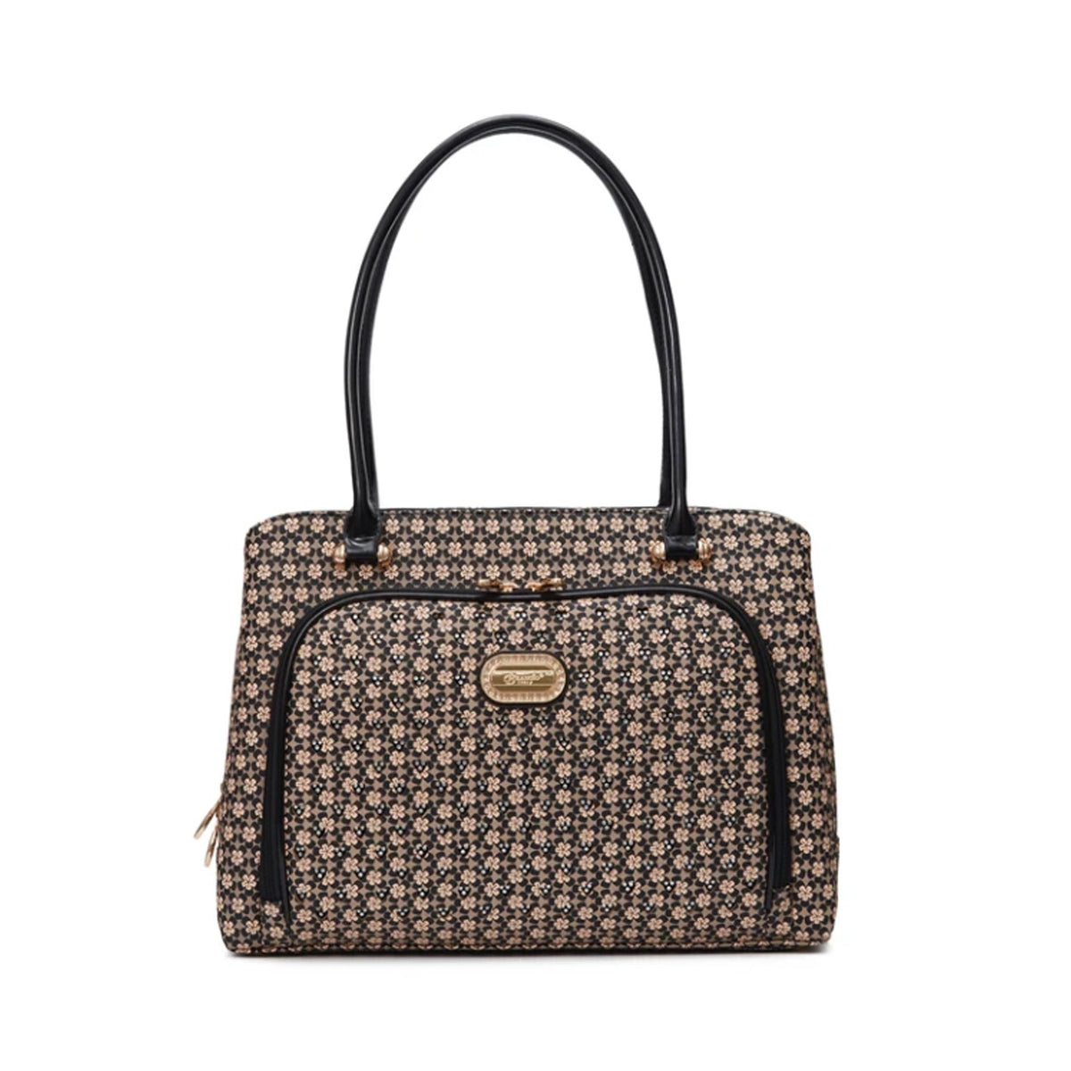 Brangio Floral Pattern Travel Handbag