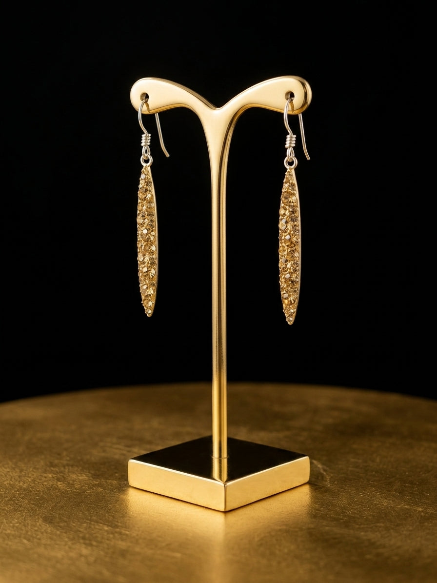 Crystal Dangles - Gold