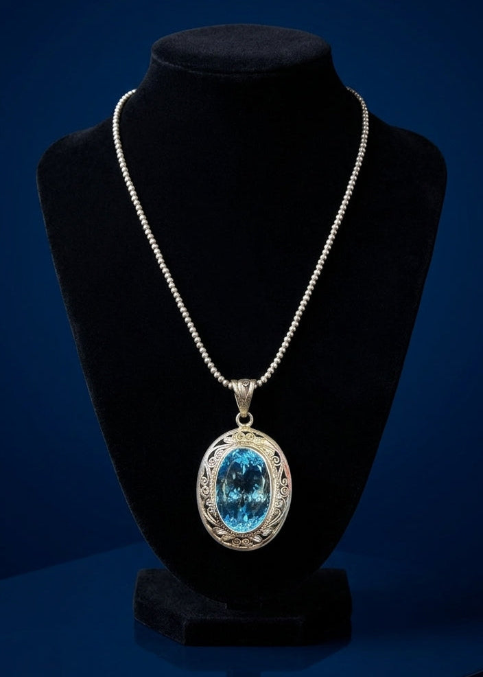 Filigree Swiss Blue Topaz