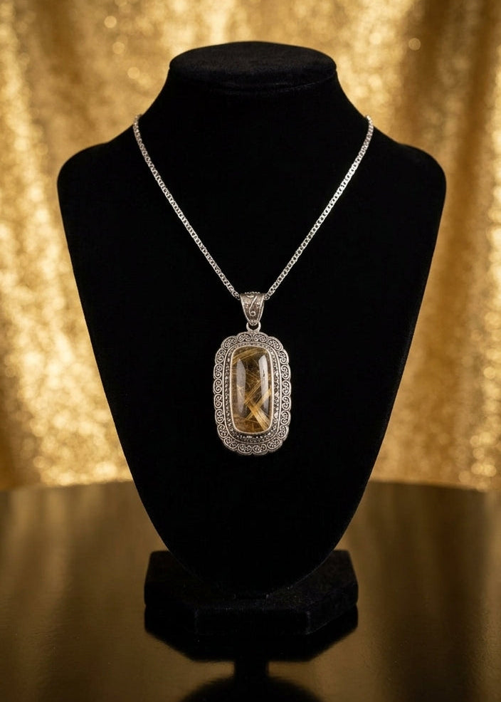 Square Cut Rutilated Quartz