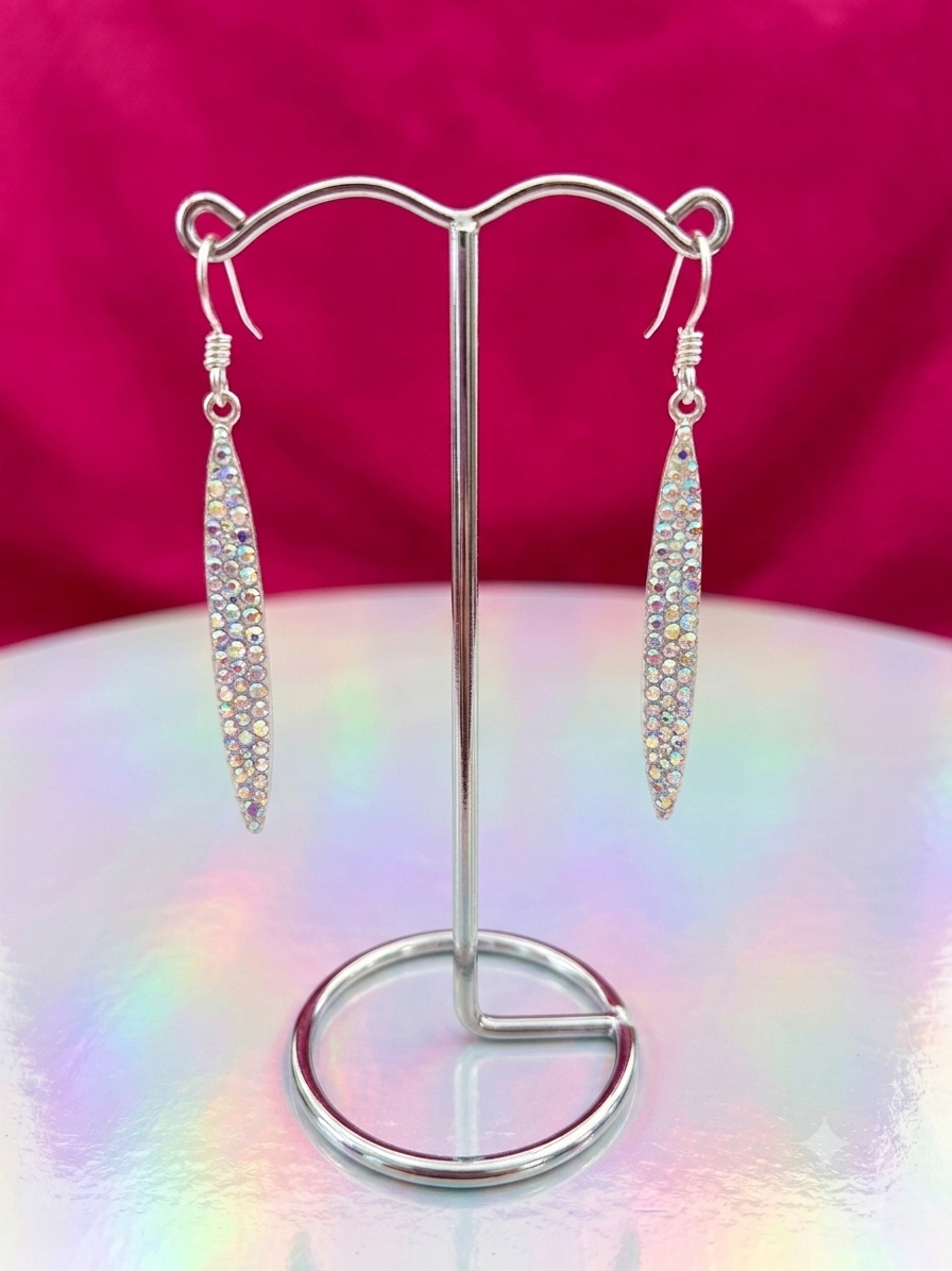 Crystal Dangles - Holographic White