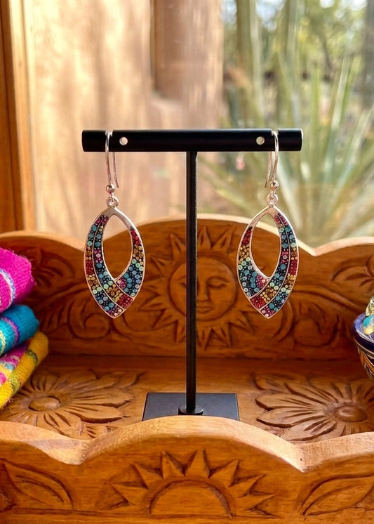 Rainbow Point Drop Earrings