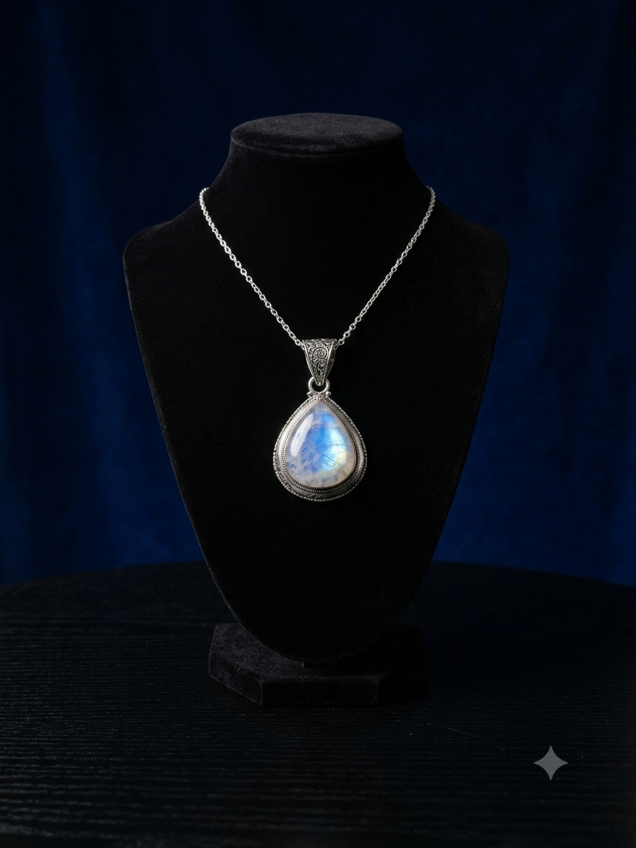 Moonlit Elegance Moonstone Pendant