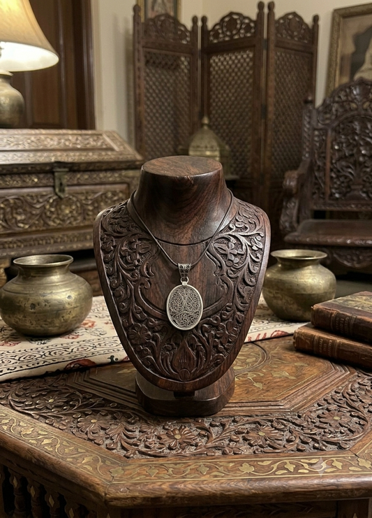 Filigree Oval Tribal Pendant