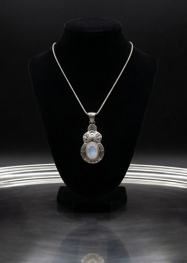 Modern Moonstone Pendant
