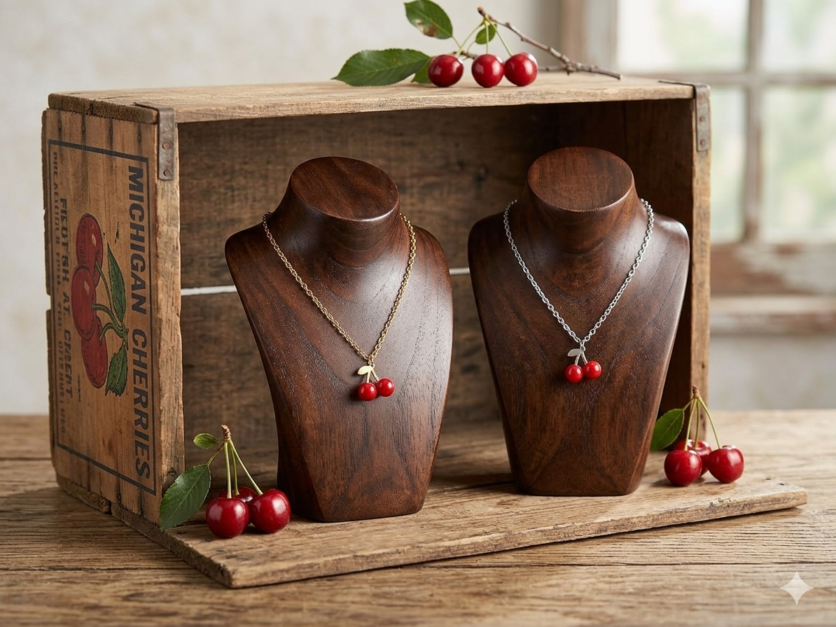 Dainty Cherry Necklace