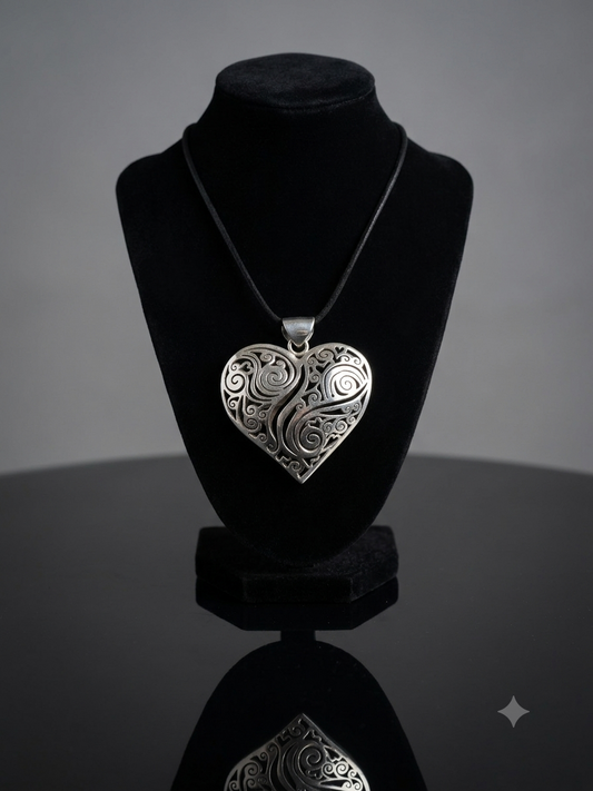 Sterling Silver Puff Heart