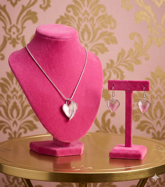 Pink Heart Necklace