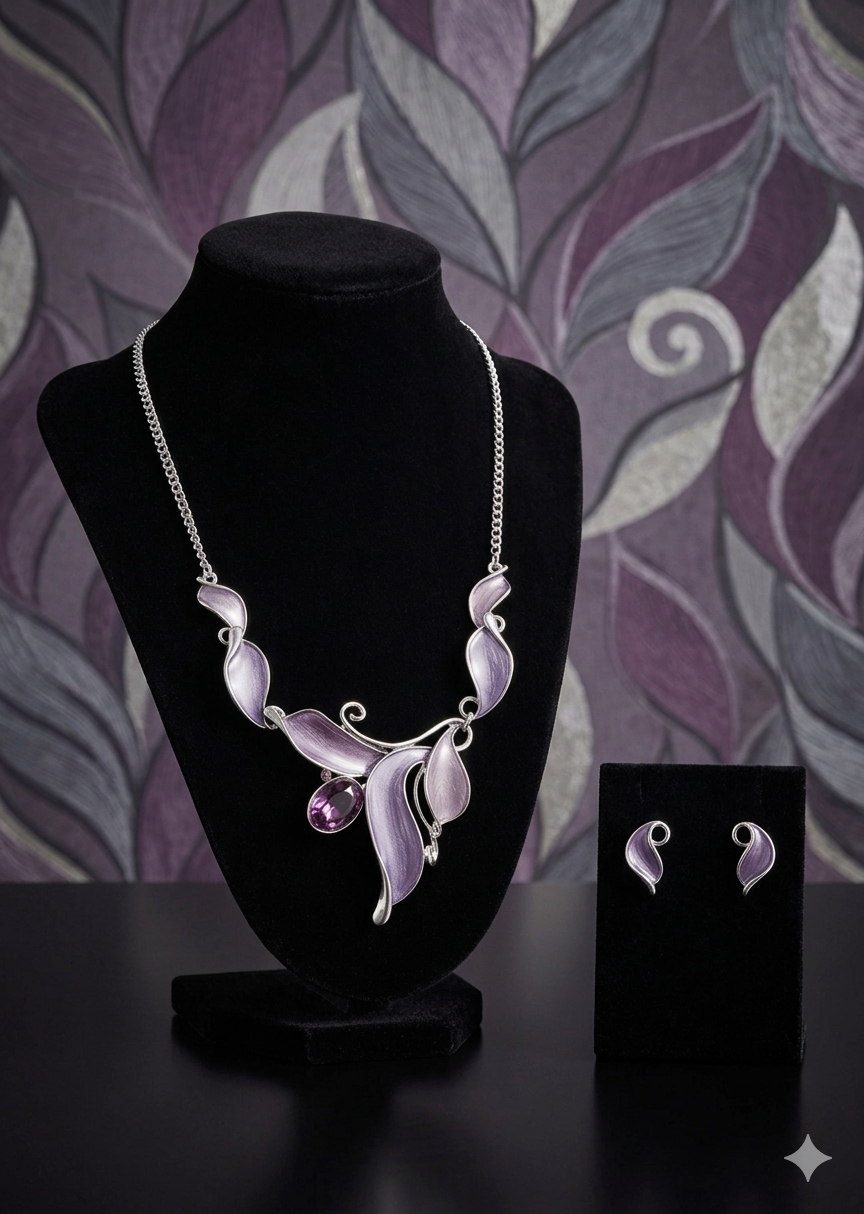 Purple Tone Elegance Necklace