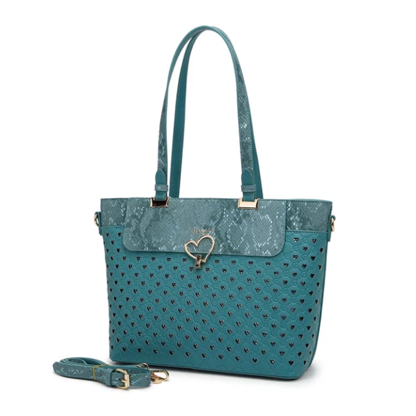 Brangio Heart Clasp Large Handbag