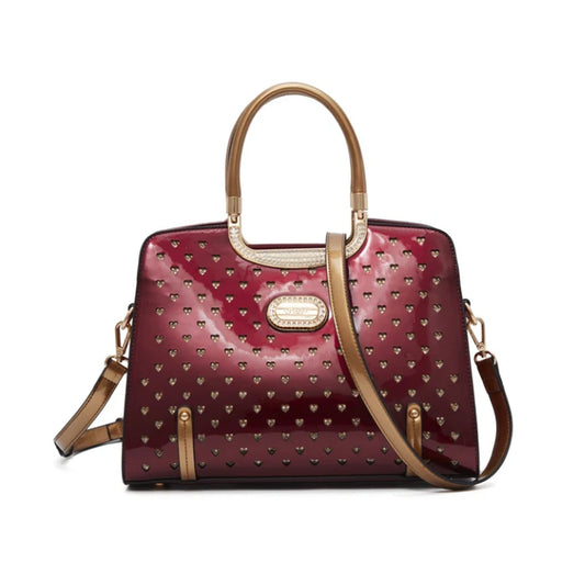 Brangio Patant Leather Handbag