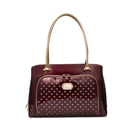 Brangio Patant Leather Travel Handbag