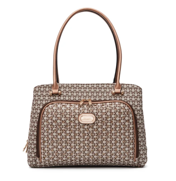 Brangio Floral Pattern Travel Handbag