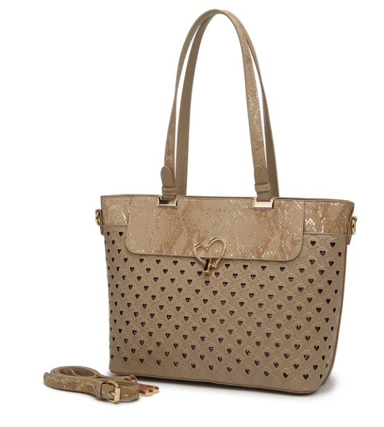 Brangio Heart Clasp Large Handbag