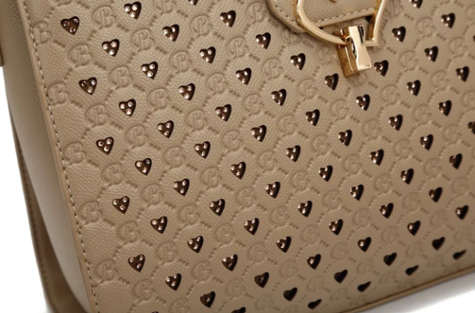 Brangio Heart Clasp Medium Handbag