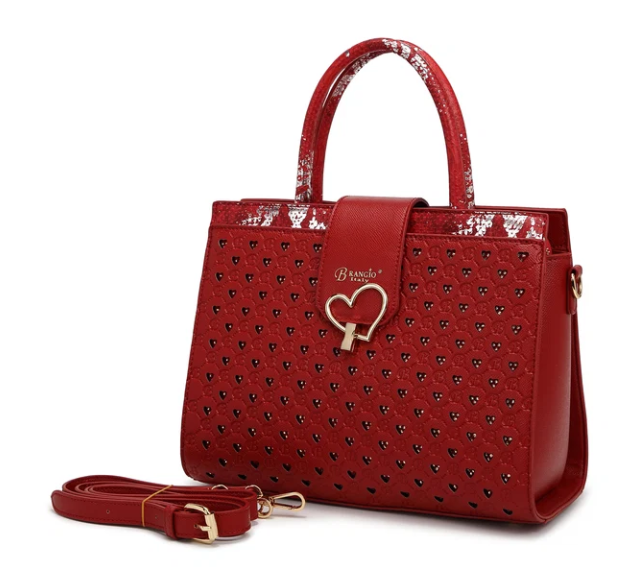 Brangio Heart Clasp Medium Handbag