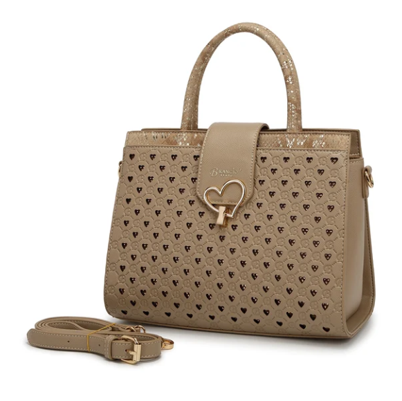 Brangio Heart Clasp Medium Handbag