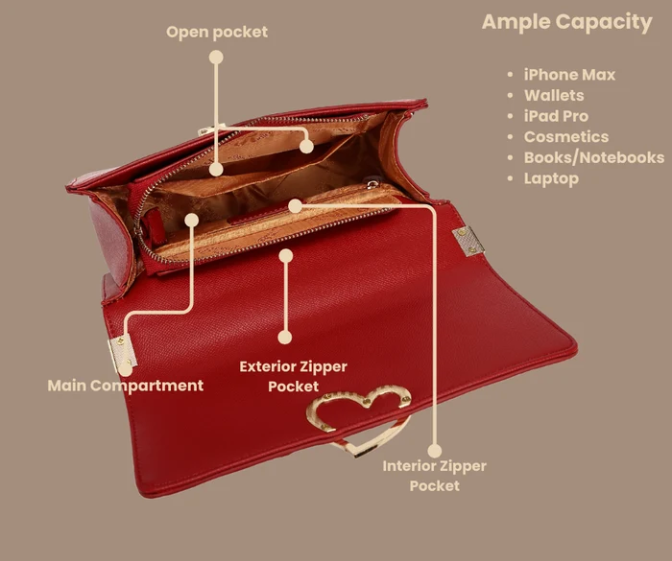 Brangio Heart Clasp Small Crossbody
