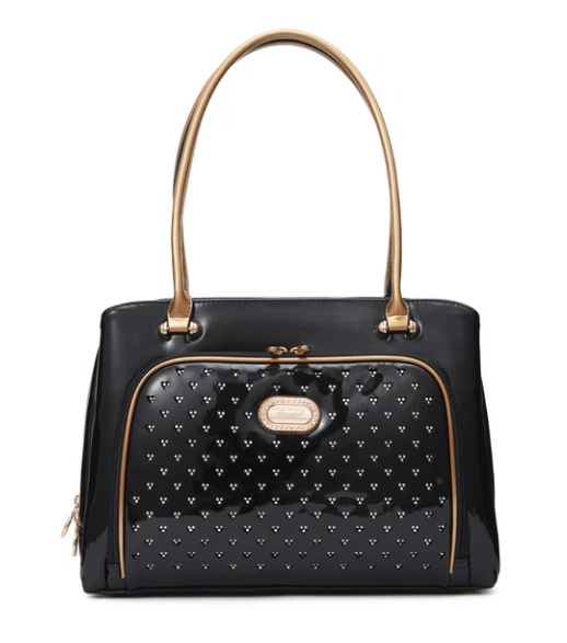 Brangio Patant Leather Travel Handbag