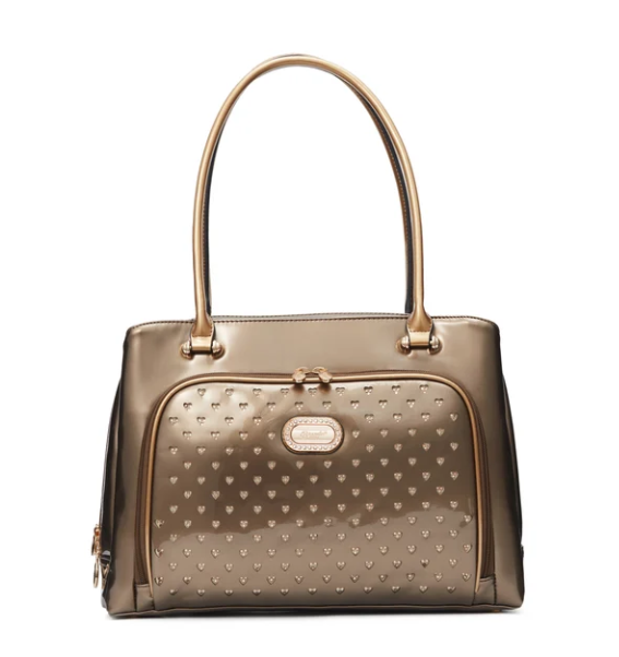 Brangio Patant Leather Travel Handbag