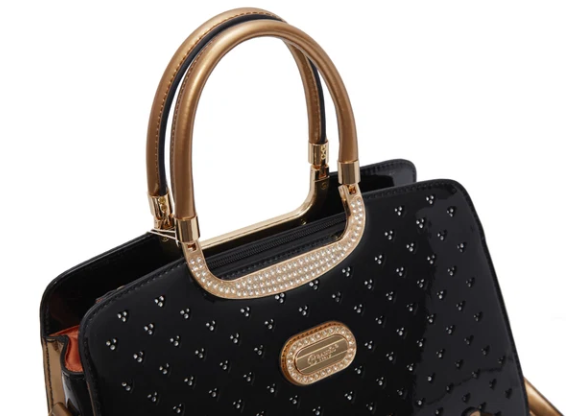 Brangio Patant Leather Handbag