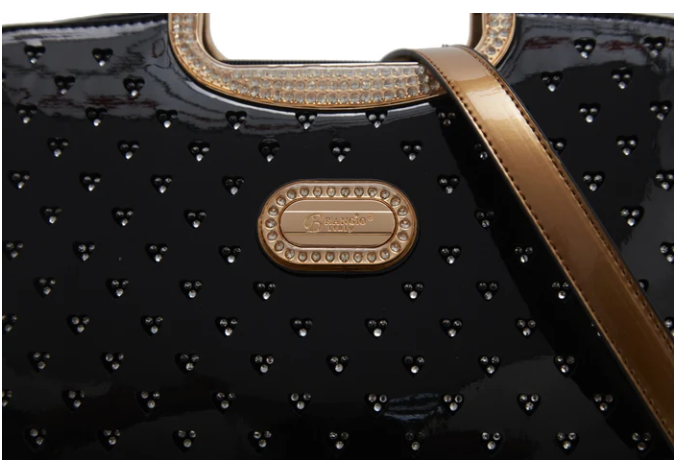 Brangio Patant Leather Handbag