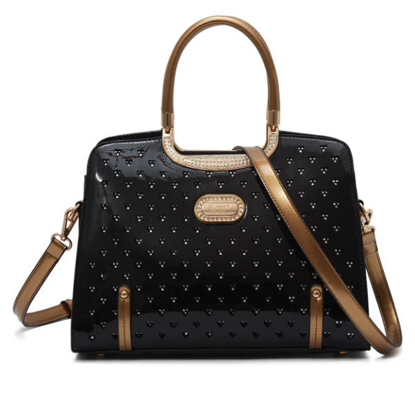 Brangio Patant Leather Handbag