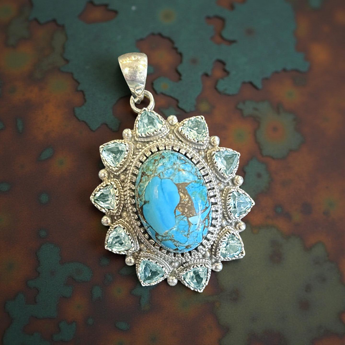 Turquoise Sterling Silver Pendant