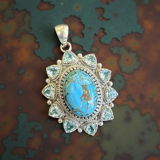 Turquoise Sterling Silver Pendant